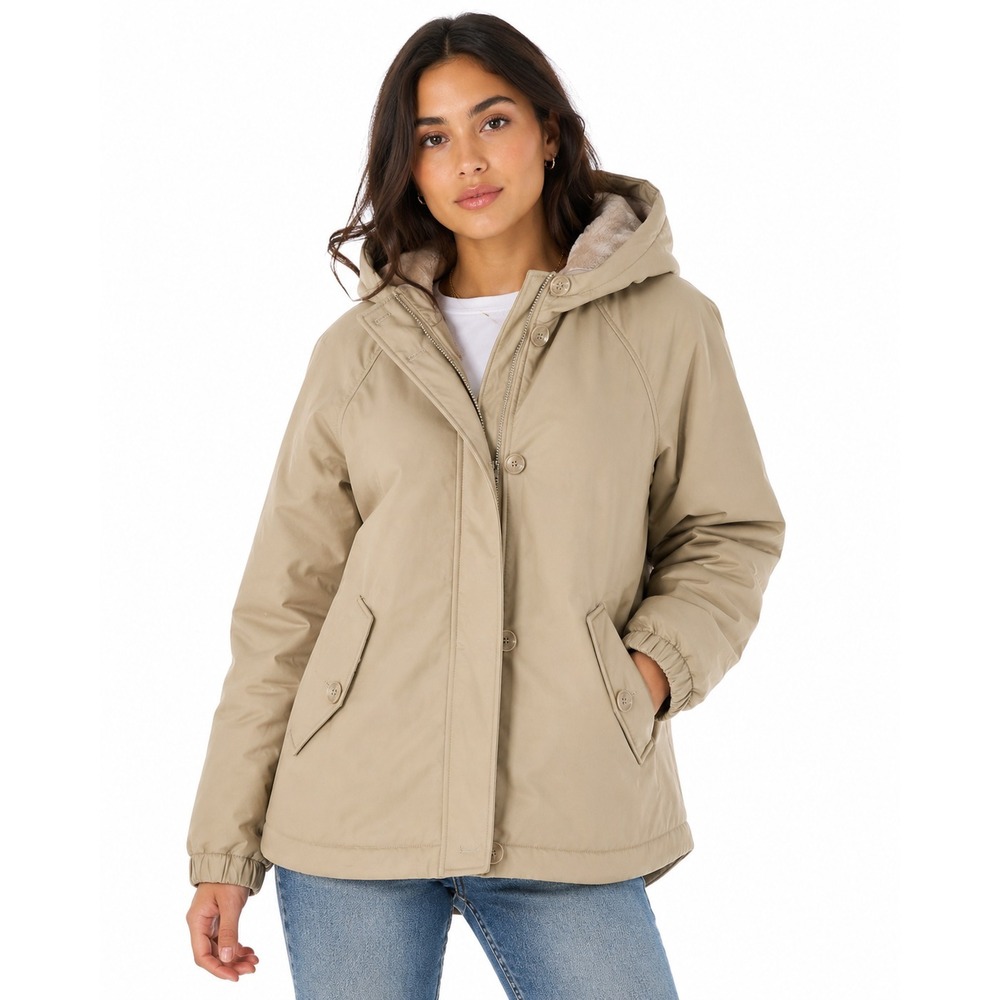 dennis basso jacket, light beige size medium  #42-A